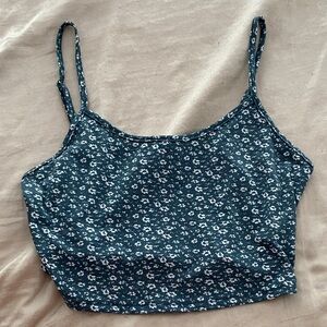 SHEIN Blue Floral Camisole Top